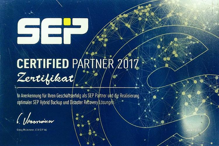 SEP sesam Certified Partner auch 2017