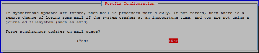 Proxmox Postfix Konfiguration