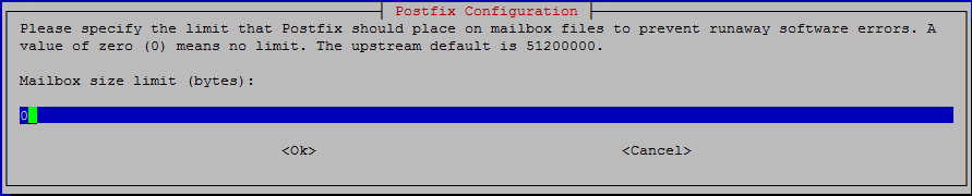 Proxmox Postfix Konfiguration